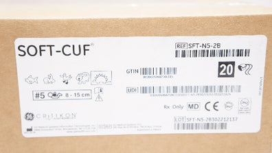 GE Medical SFT-N5-2B Critikon Soft Cuf Blood Pressure Cuffs 8-15cm - Case of 20